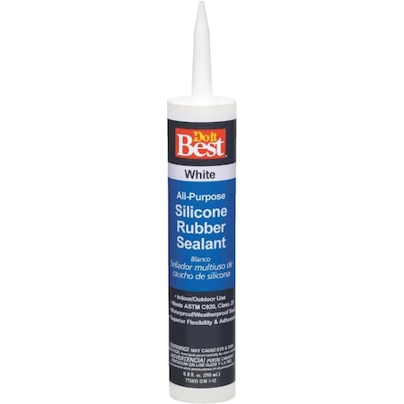 All-Source 9.8 Oz. All-Purpose Silicone Sealant, White 18338